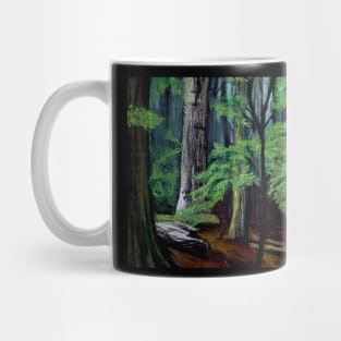 Dawn forest in pastel Mug